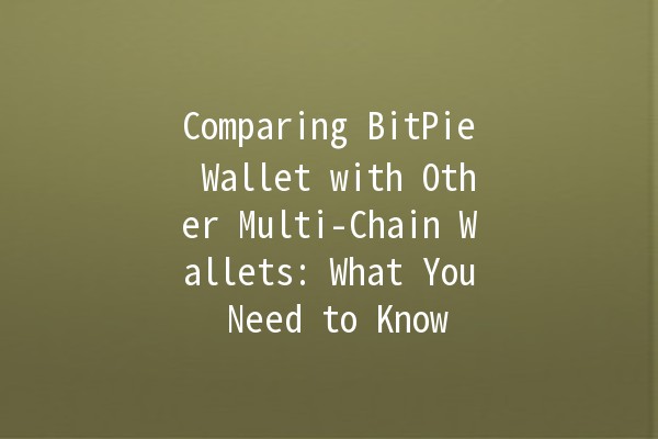 Comparing BitPie Wallet with Other Multi-Chain Wallets: What You Need to Know 💰🔗