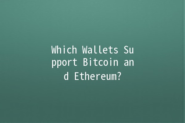 Which Wallets Support Bitcoin and Ethereum? 💰🔒