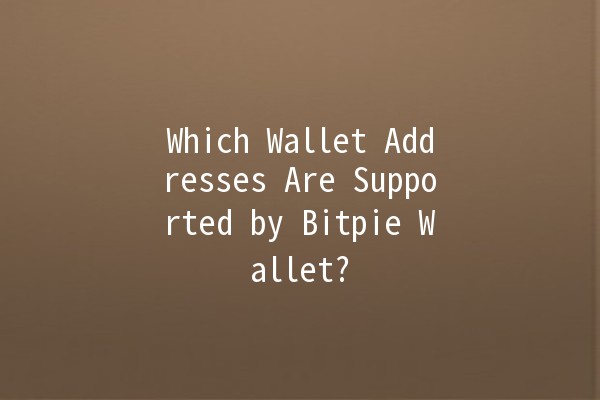 Which Wallet Addresses Are Supported by Bitpie Wallet? 🔑💼