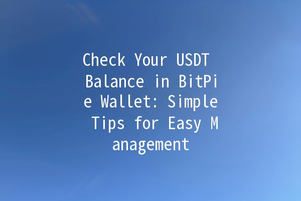 Check Your USDT Balance in BitPie Wallet: Simple Tips for Easy Management 💰📱