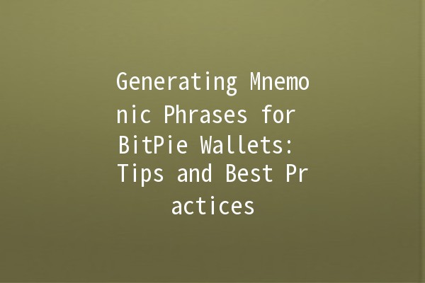 Generating Mnemonic Phrases for BitPie Wallets: Tips and Best Practices 🪙