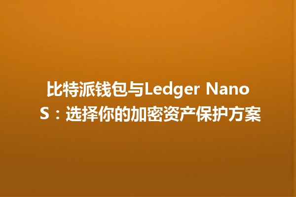 比特派钱包与Ledger Nano S：选择你的加密资产保护方案💰🔐