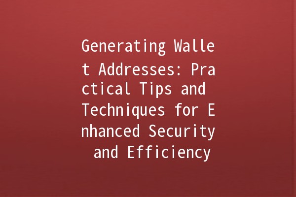 Generating Wallet Addresses: Practical Tips and Techniques for Enhanced Security and Efficiency 🔐💼